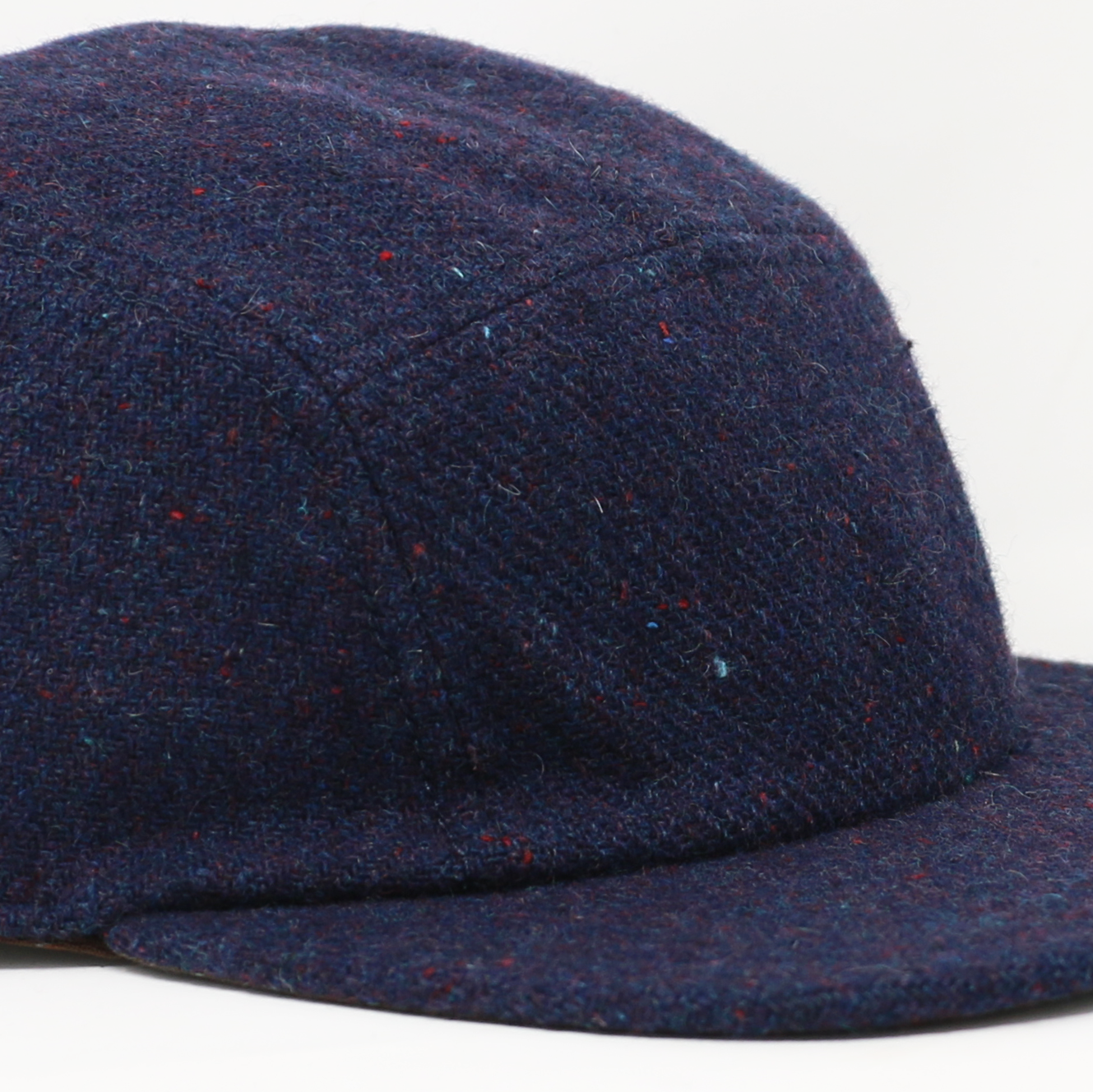 Speckled Navy Wool 5-Panel