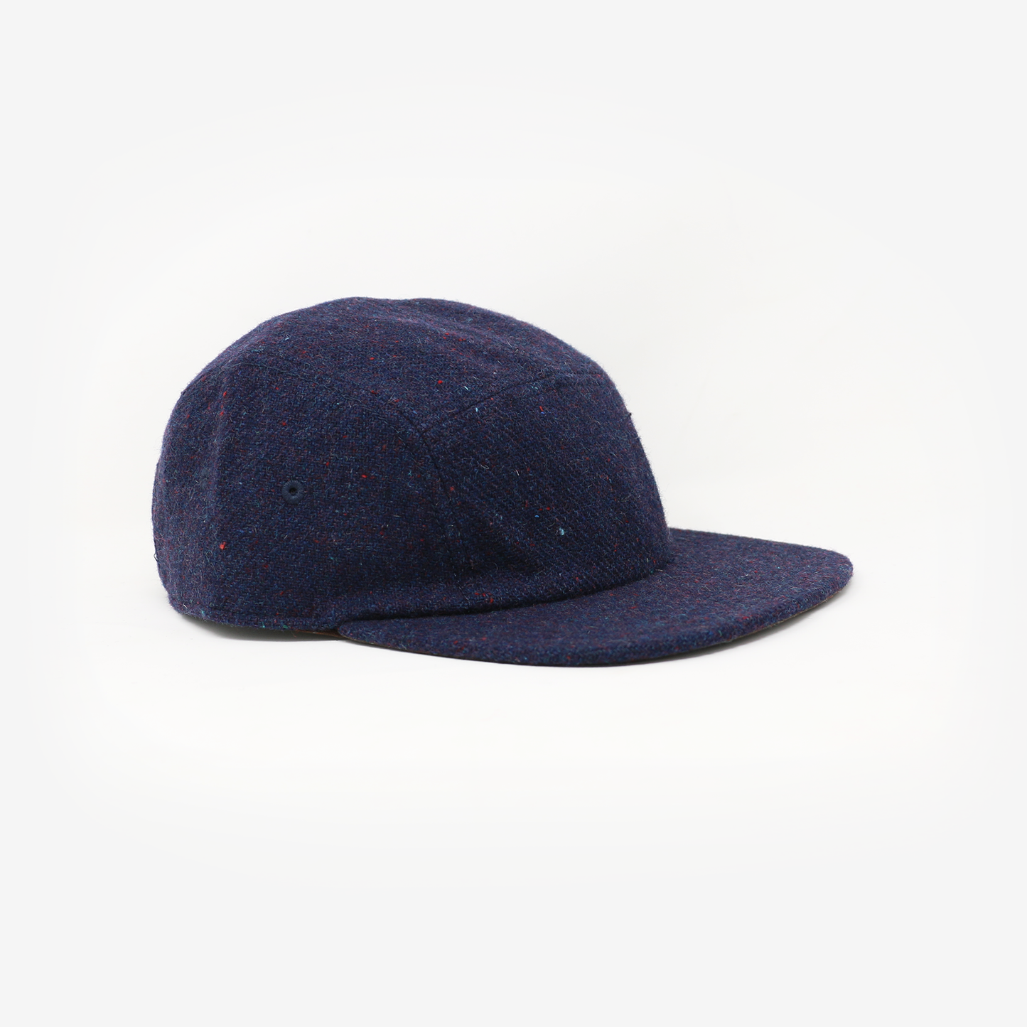 Speckled Navy Wool 5-Panel