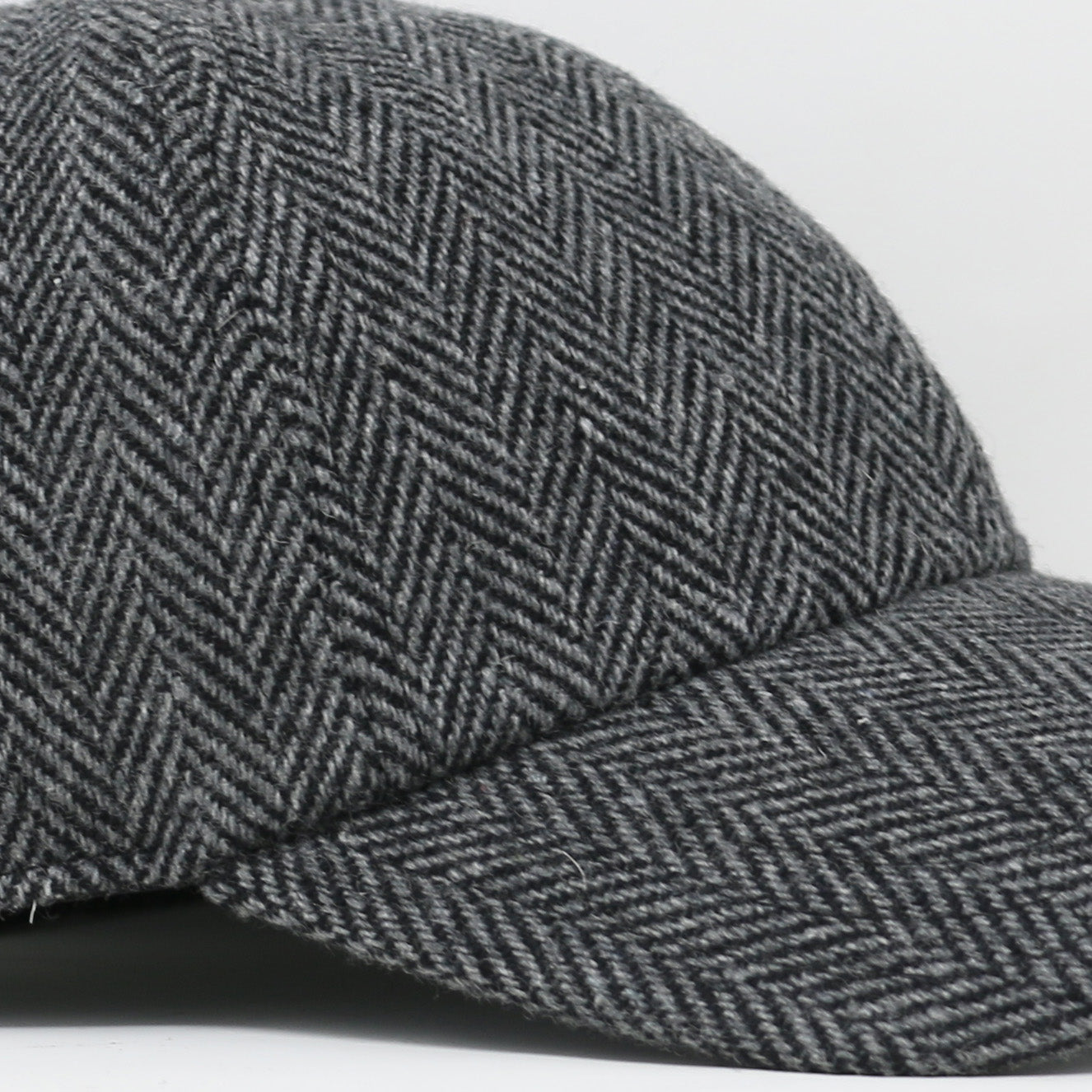 Black & Grey Wool 6-Panel