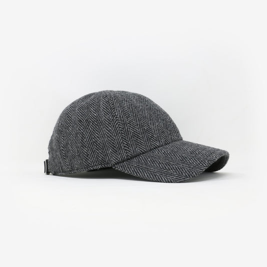 Black & Grey Wool 6-Panel