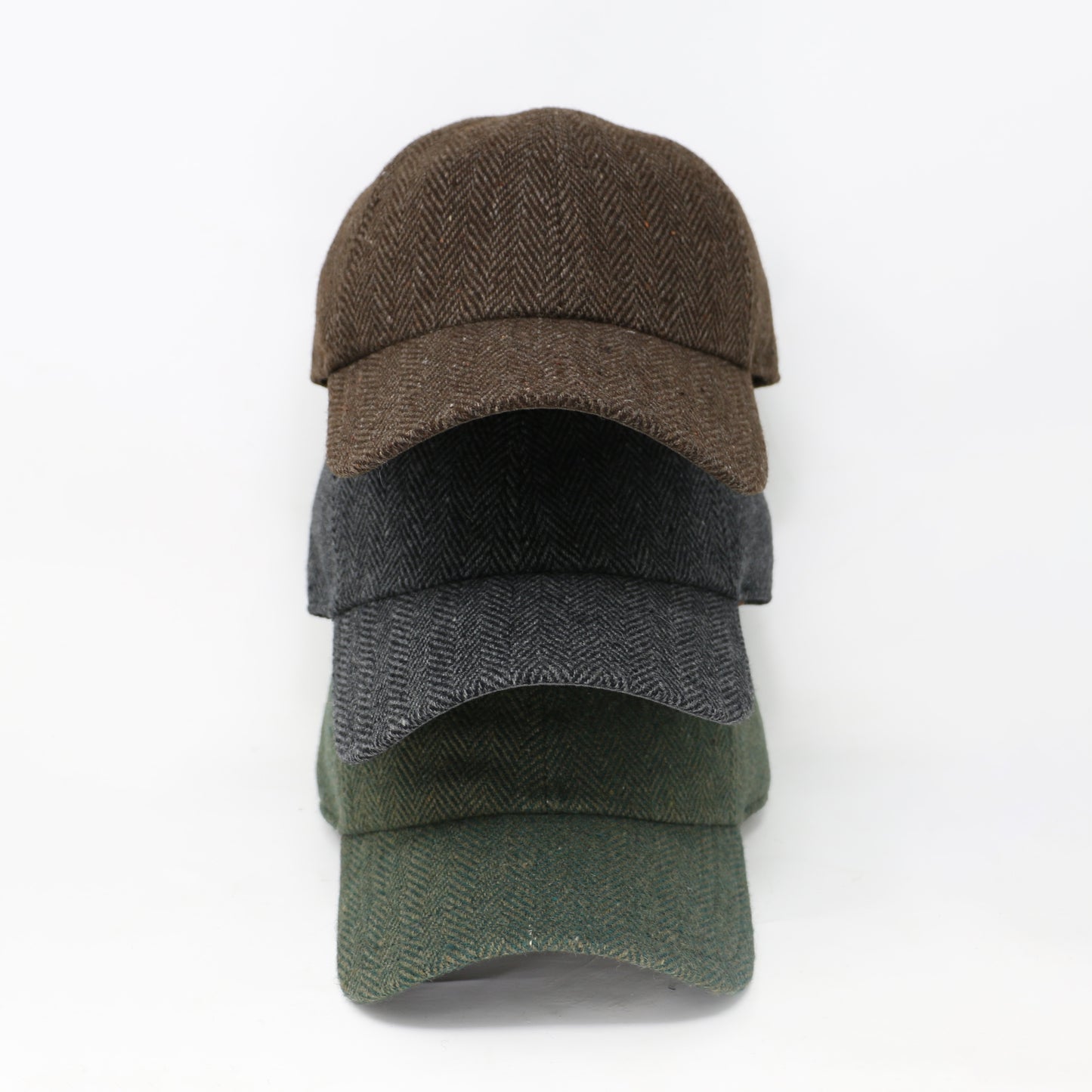 Black & Grey Wool 6-Panel