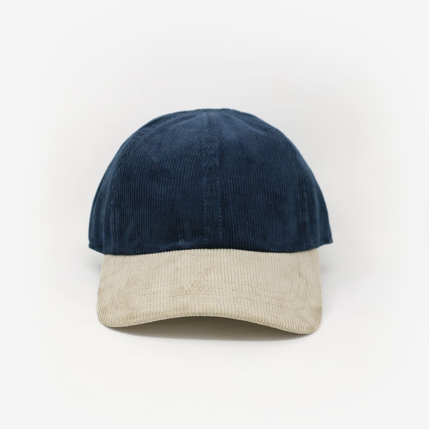 Corduroy Color Block Navy & Beige