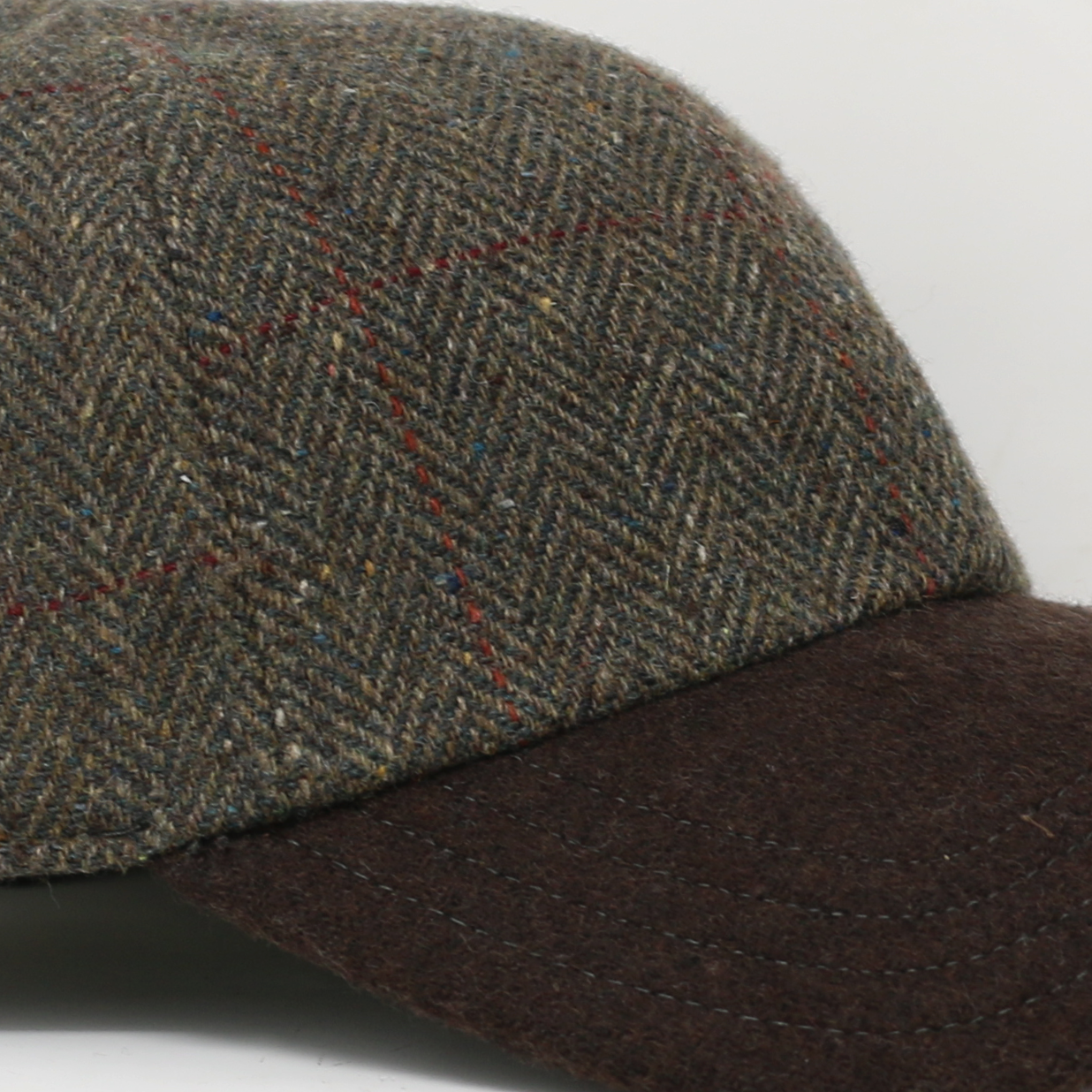 Olive & Brown Wool 6-Panel