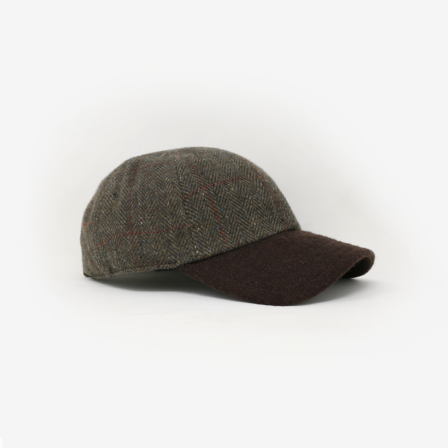 Olive & Brown Wool 6-Panel